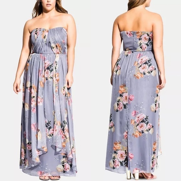 City Chic Florence Whimsy Maxi Dress - Picture 1 of 9